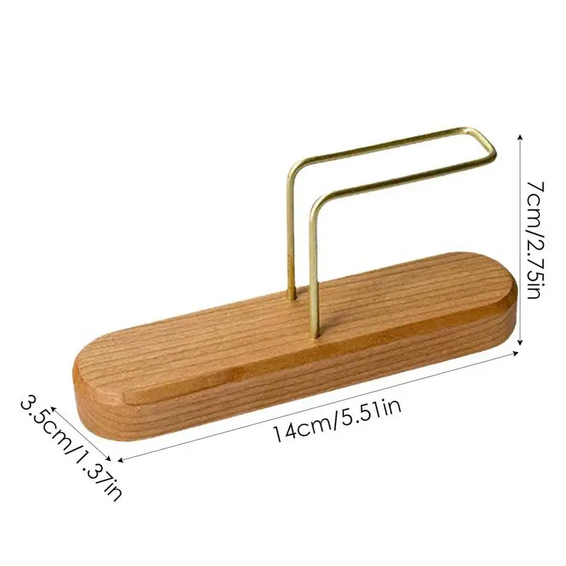 Coffee Filter Container Wood & Brass Cone Coffee Filter Holder Coffee Filter Dispenser Coffee Filter Organizer For Coffee tool