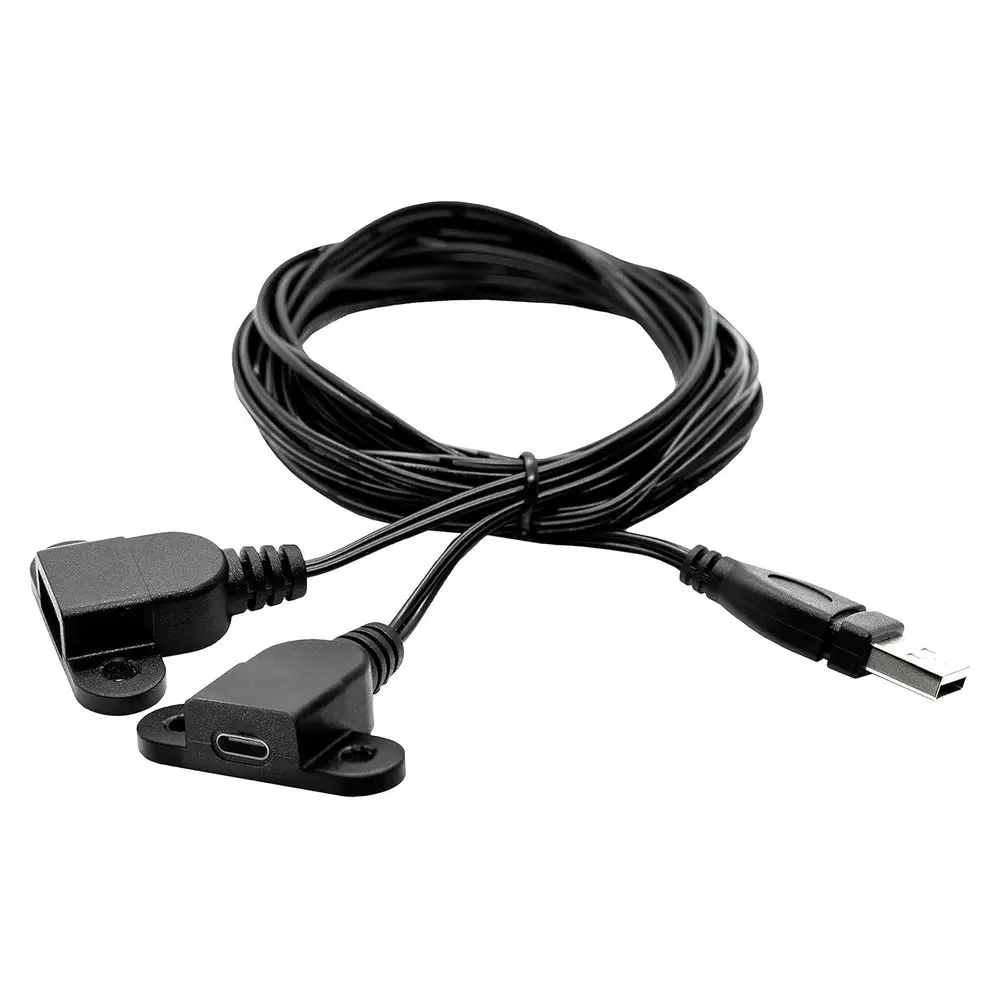 Nightstand with USB Port in Washed Natural and White, 1 Drawer and Storage Cubby