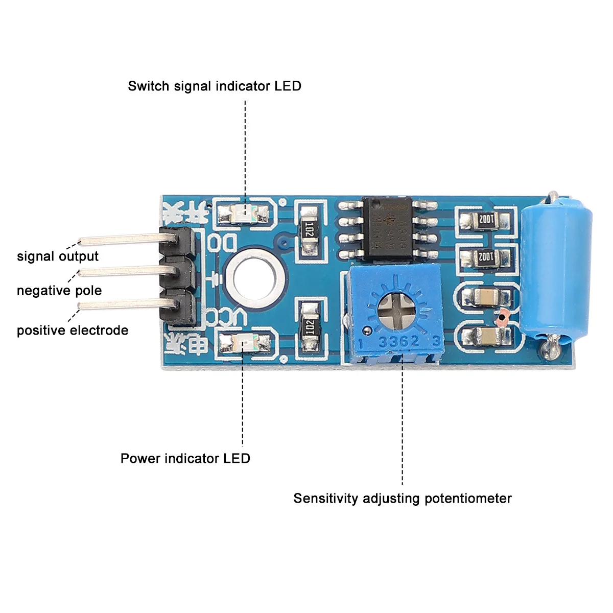 10 قطعة وحدة استشعار الاهتزاز عادة نوع مغلق لإنذار الأمن كشف الزلازل سيارة ذكية دراجة نارية مكافحة سرقة #1