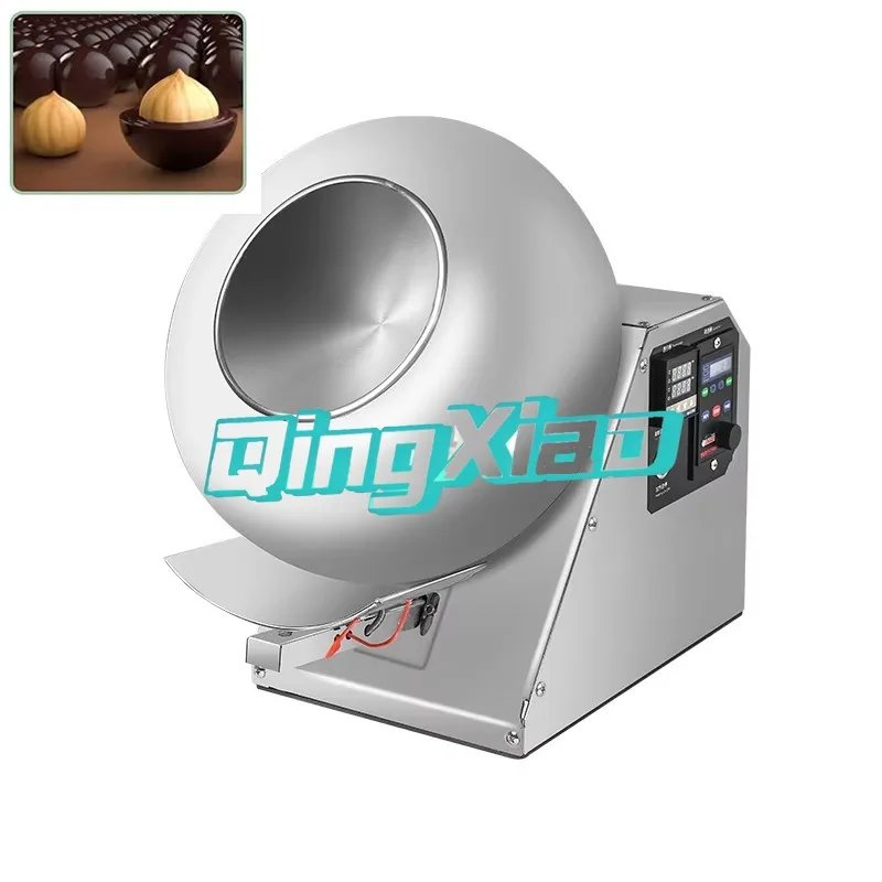 Small Stainless Steel Sugar Coating  Machine For Chocolate Nut Peanut  Candy Factory Drum  Coating Machine Affordable Industrial