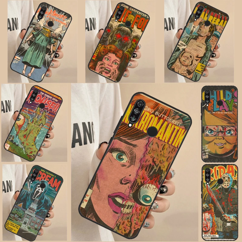 Horror Movie  Poster For Huawei Nova 5T 9 10 SE 7i 8i 11i Y60 Y61 Y70 Y90 P Smart P20 P30 P60 Pro P40 Lite Case