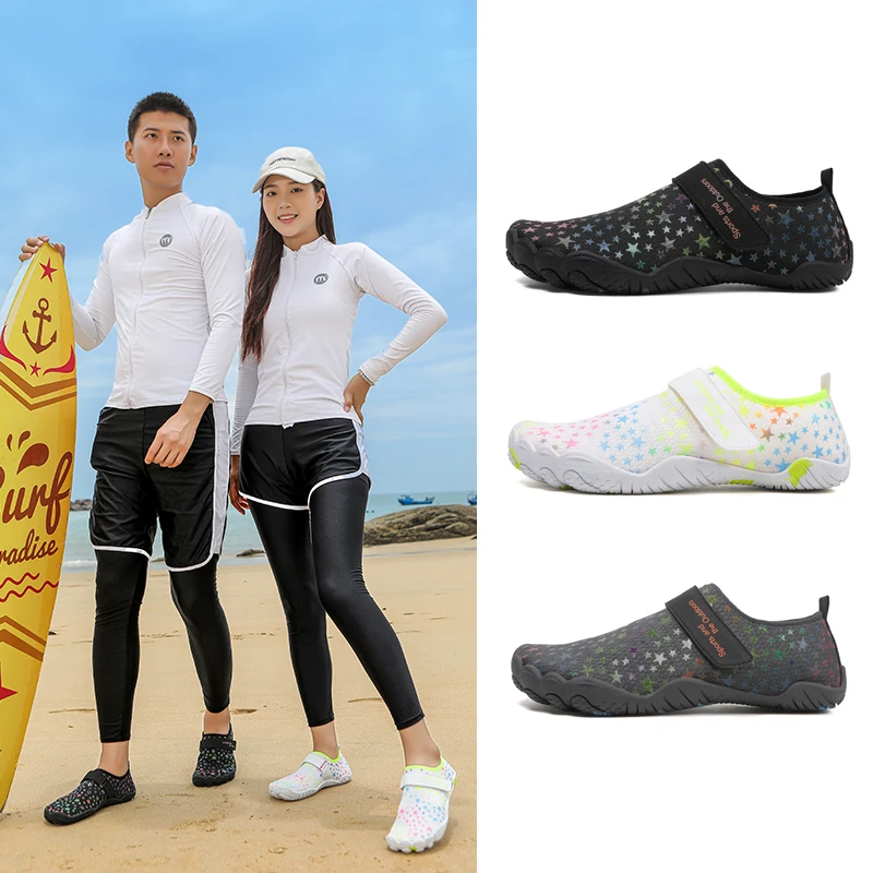 

Летняя нескользящая обувь для взрослых, мужская и женская обувь для плавания с дренажными отверстиями, тонизирующая пляжная обувь для босиком, большой размер 47-4