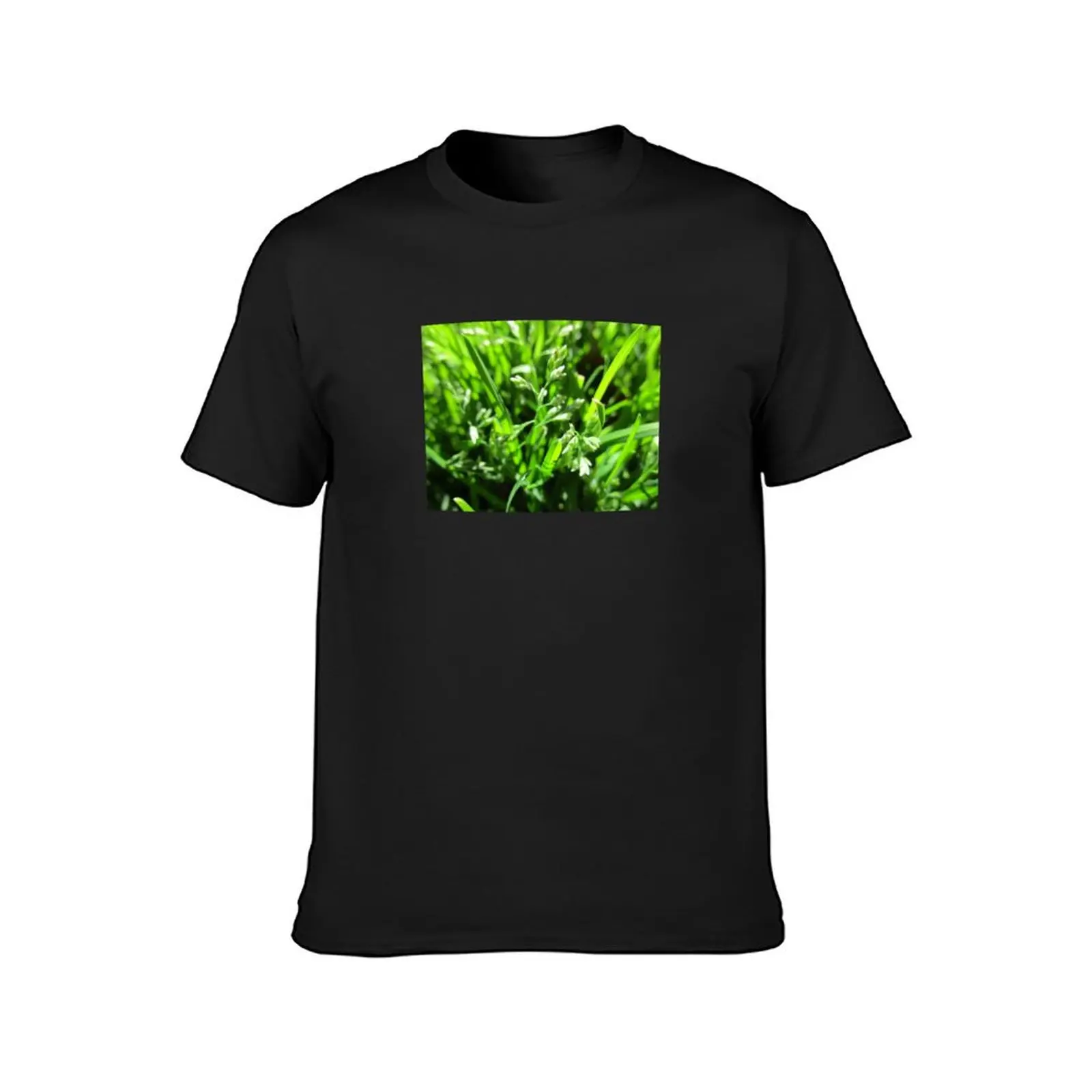 Bright Green Grass T-Shirt quick-drying oversizeds mens t shirt graphic