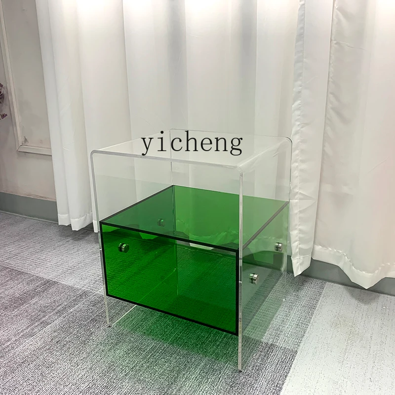 طاولة ZZ بجانب السرير، غرفة نوم بسيطة، بجانب السرير، خزانة تخزين متعددة الطبقات، أريكة فاخرة وحديثة وبسيطة، جانب صغير، قليلة #3