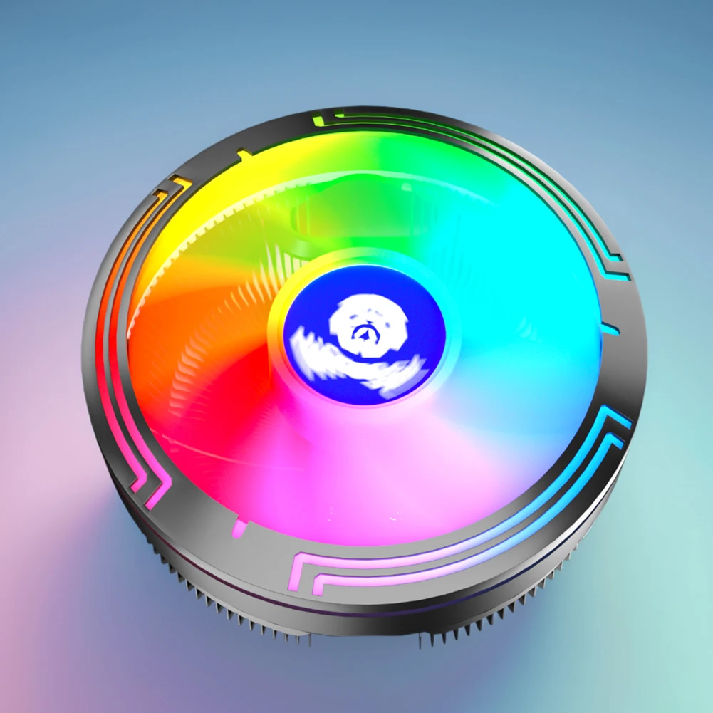 RGB وحدة المعالجة المركزية برودة زعانف الألومنيوم الأسود وحدة المعالجة المركزية مروحة التبريد 124 مللي متر Ventilador 12 فولت 4PIN PWM مروحة ل إنتل 1700 1200 1150 1155 1156 AM3 AM4