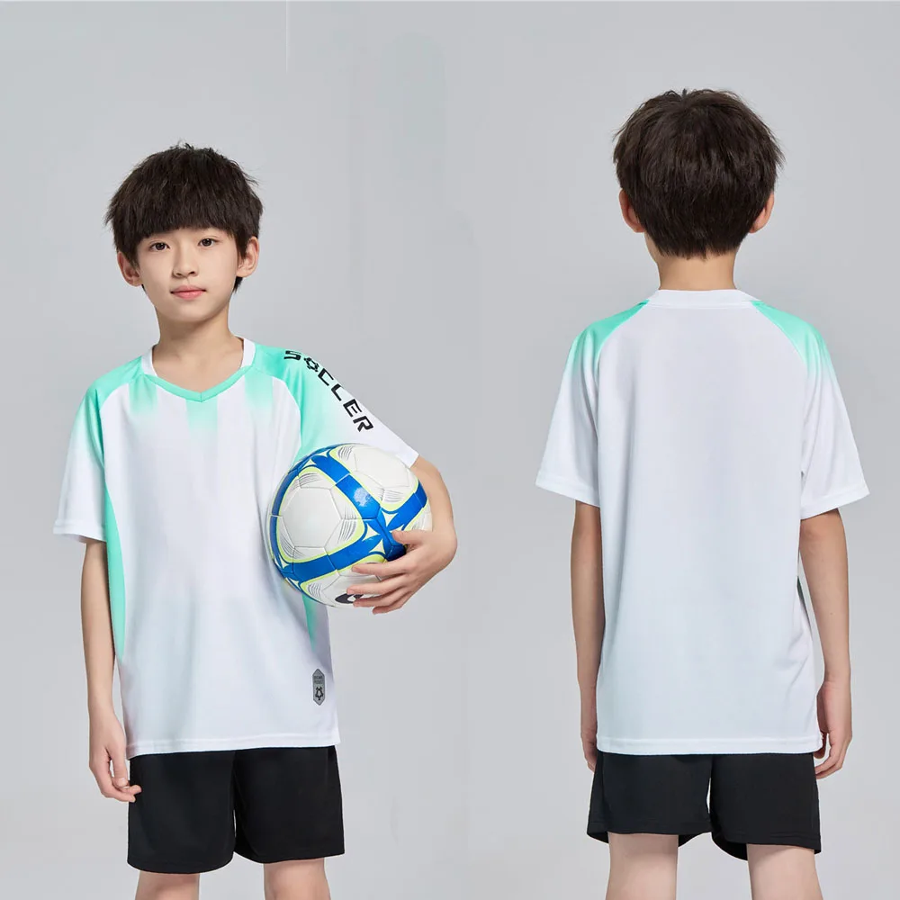 Child Soccer Jerseys Sets Boys&Girls Football Shirts Sportswear Youth kids Football Training Uniforms Tracksuits with Socks