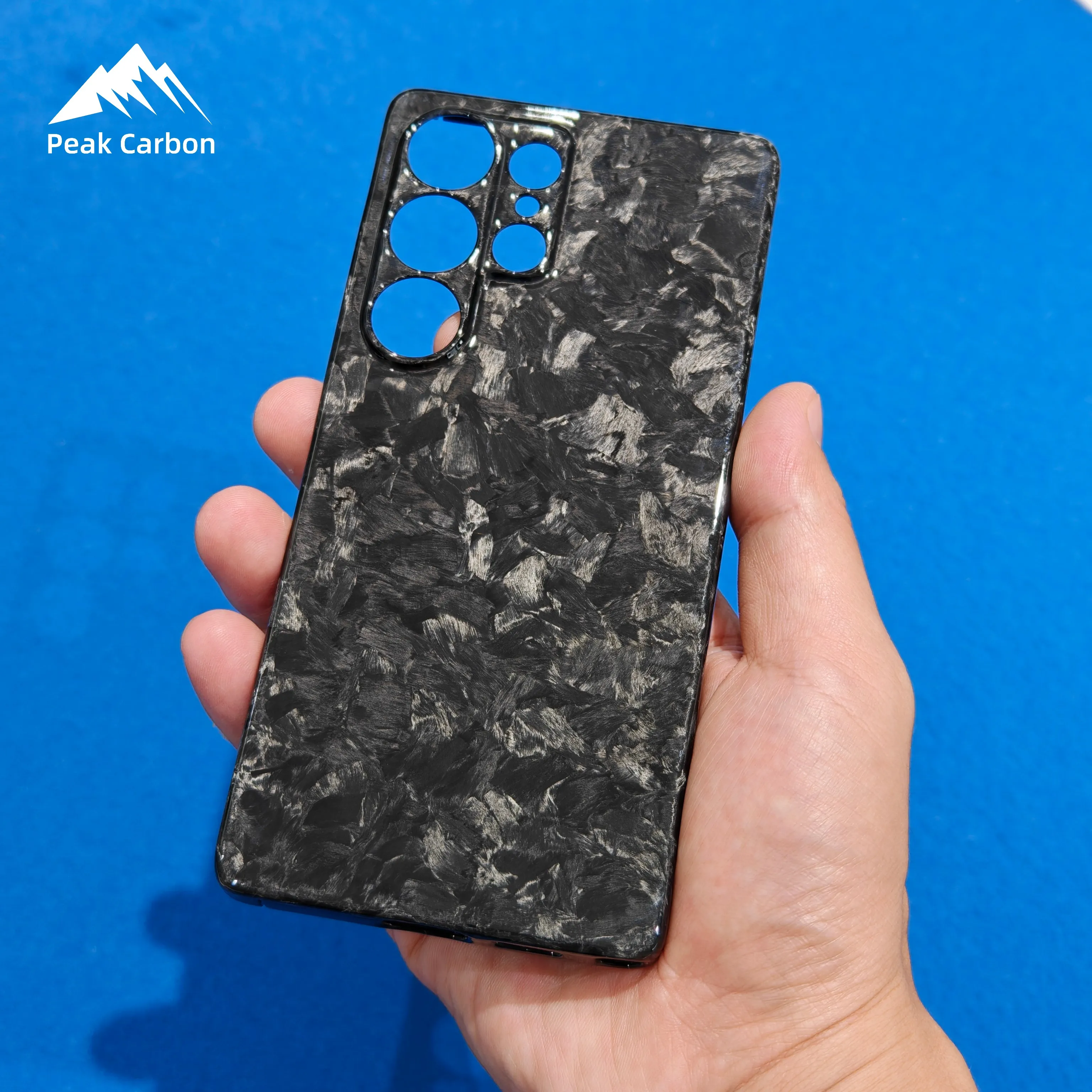 

Real Full Forged Carbon Fiber Case for Samsung Galaxy S25 S24 S23 Ultra S24U S22U S23U thin Lightweight Glossy Black Phone Cover