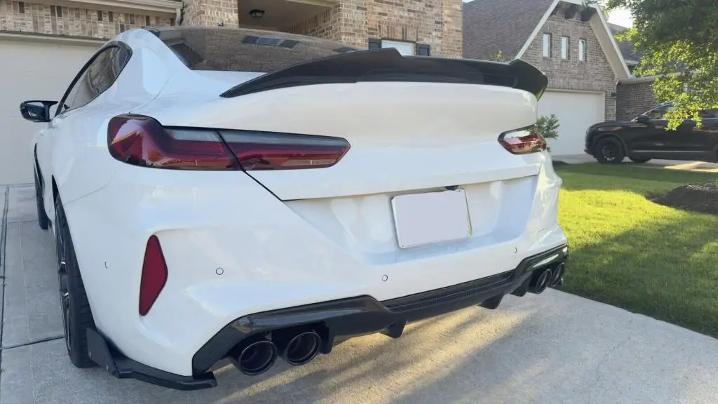 Prepreg Dry Carbon Fiber F93 Rear Bumper Diffuser Lip for 8 Series F93 M8 Gran Coupe 2019 - 2021