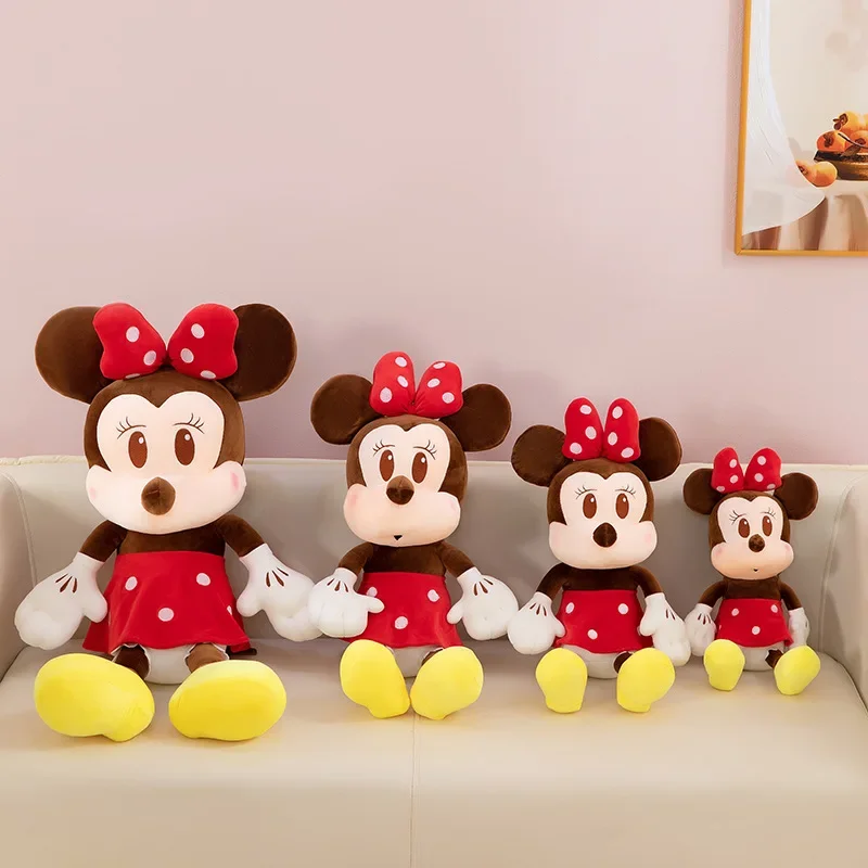 30-70 سنتيمتر ديزني ميكي ماوس أفخم محشوة دمية لطيف الكرتون أنيمي Kawaii ميني ماوس بلوشي اللعب هدايا عيد ميلاد للأطفال