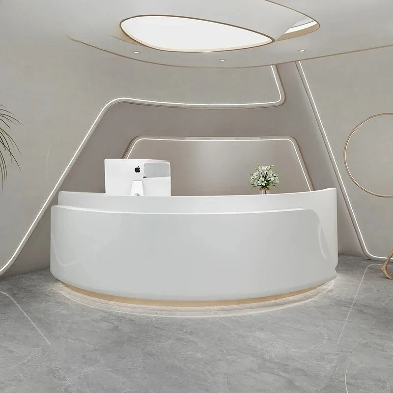 

Салон красоты Стойка регистрации Магазин одежды Простой современный кассир Студия йоги Барная стойка Оздоровье Клуб Стойка регистрации