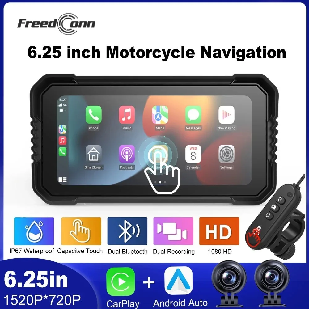 freedconn-display-digitale-portatile-da-625-pollici-per-moto-con-navigazione-carplay-android-auto-gps-wifi-impermeabile