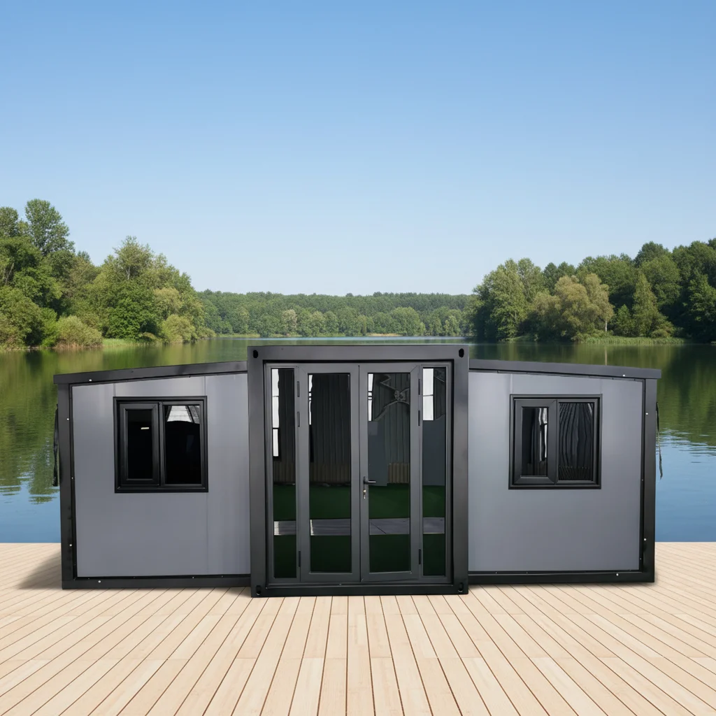 Ready Made Prefab 20Ft 40Ft Expandable Container Home Two Bedroom Prefabricated Price Foldable House Granny Flat