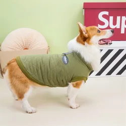 Cotton Dog Clothes Winter Thick Warm Dog Jacket for Small Medium Dogs Pet Apparel Overalls for Corgi