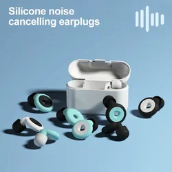 Silicone Earplug Sleep Noise Ear Plug Canceling Noise Reduction Soundproof Anti Sonre Soft Slow Rebound Protection Ears Foam