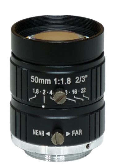 

Machine Vision Industrial Lens CCTV Lens Focal Length 50mm, 5 Million Pixels CCD Target Surface 2/3 Inches