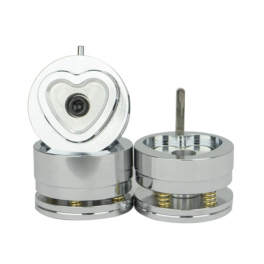 

Форма для изготовления значков-пуговиц в форме сердца 39x45 мм, сменная