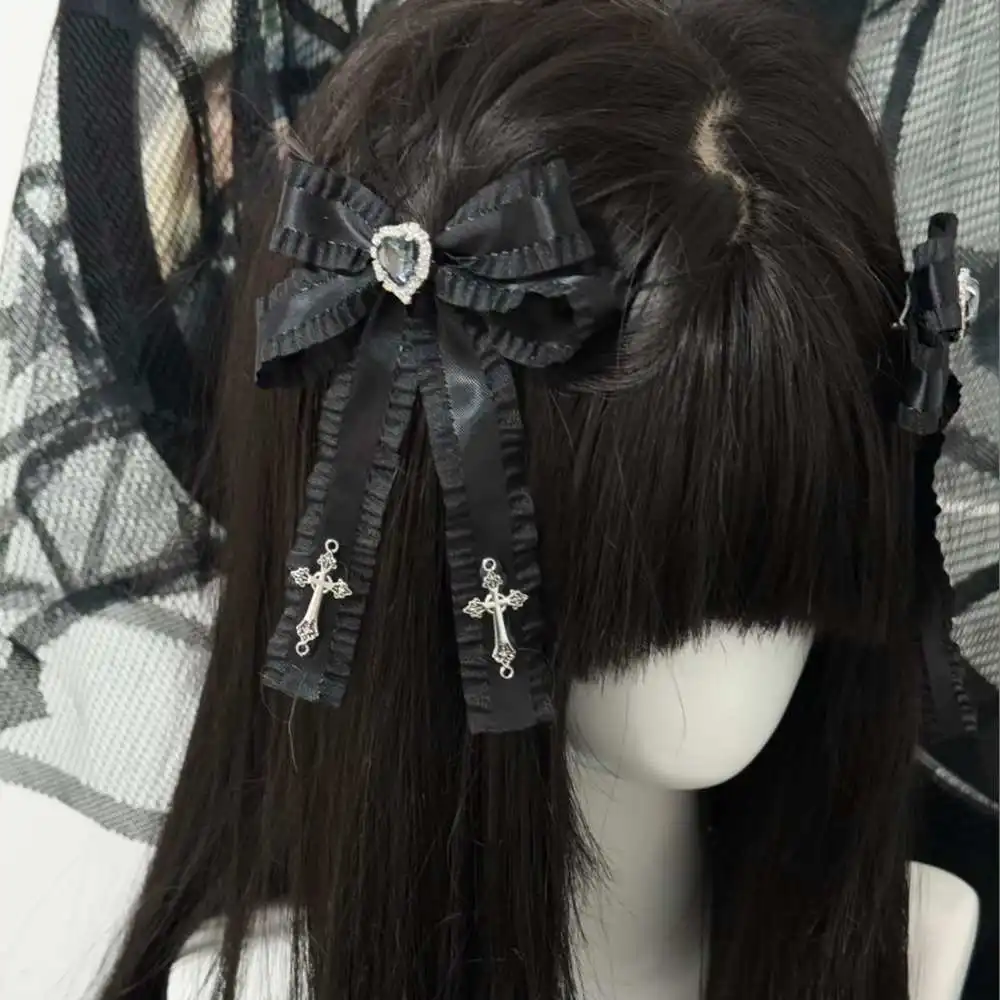 

Dark Gothic Style Bowknot JK Hairpin Women's Lolita Hair Accessory Hair Clip