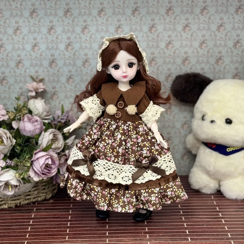 

1/6 SD 30 см Bjd кукла с одеждой, длинные волосы, привлекательные глаза, платье принцессы, куклы BJD, шарнирные шариковые элегантные