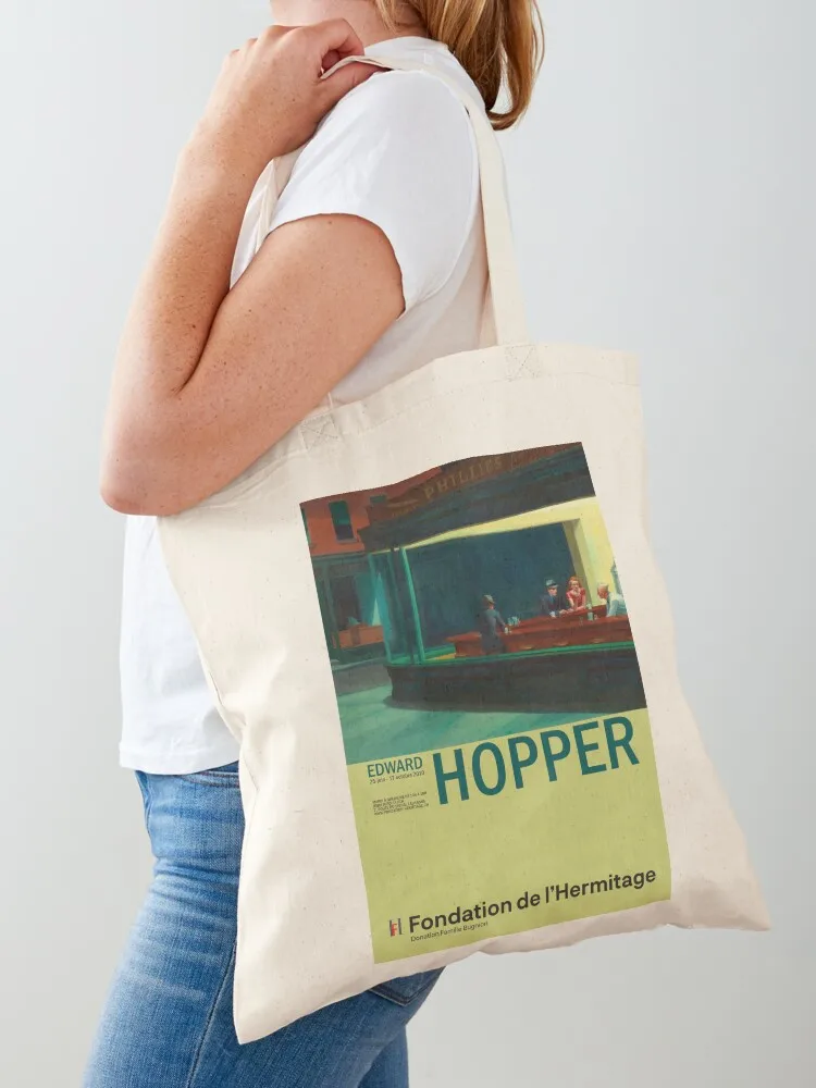 

Edward Hopper - Nighthawks - Minimalist Exhibition Art Poster Tote Bag hand bag ladies the tote bag women sacs de shopping