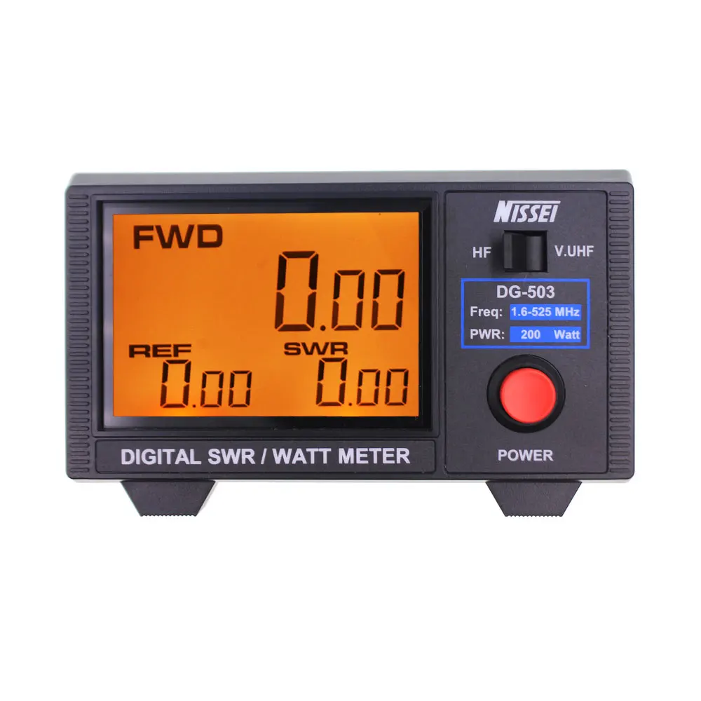 Nissei Dg-503 compteur numérique Lcd d'origine 3.5 "1.6-60 Mhz/125-525 Mhz Radios jambon bidirectionnelles talkie-walkie numérique Swr et Watt mètre