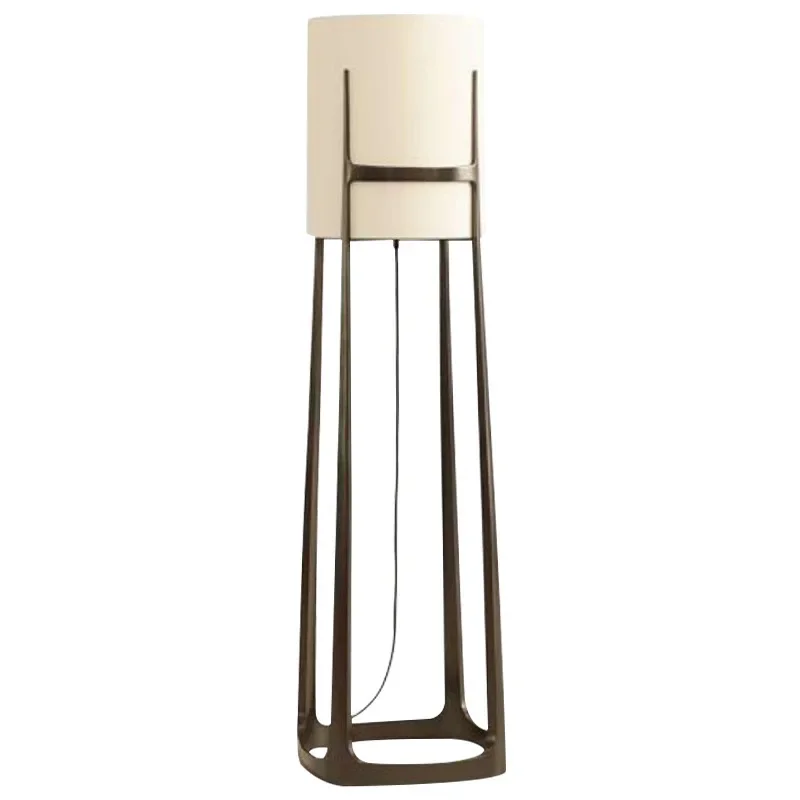 

Postmodern creative classical new Chinese living room floor lamp Nordic simple cloth cover personalized bedroom study floor lamp