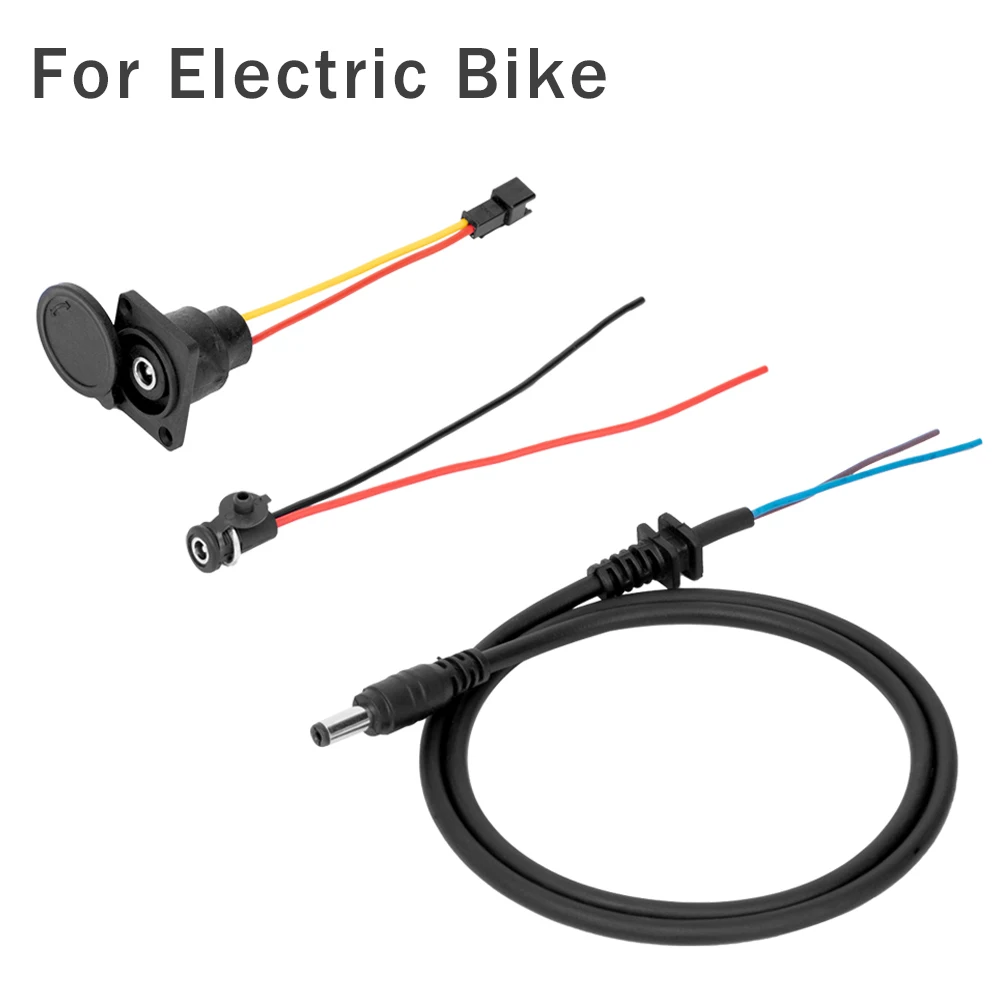 E-Bike Li-ion Lithium Battery Charger Cable DC2.1 /2.5 Output Plug Connector Charging Port Wire Socket Male Female Electric Bike