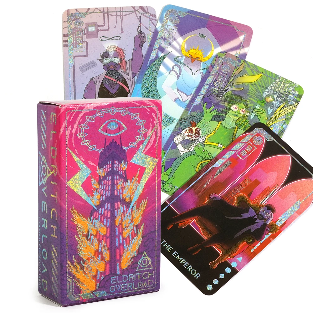 New Eldritch Overload Fantasy Cyberpunk Tarot Deck