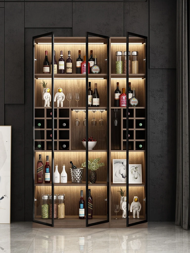 M Living room against the wall Wine cabinet Display cabinet Household light luxury high-end modern simplicity