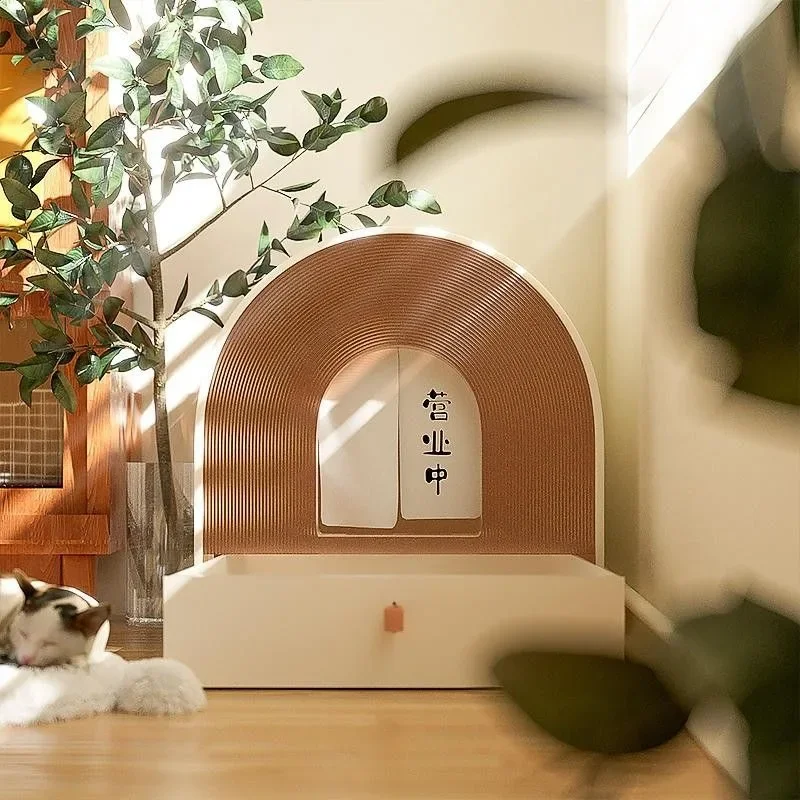 Cat litter box fully enclosed oversized cat toilet drawer type deodorant and splash-proof cat