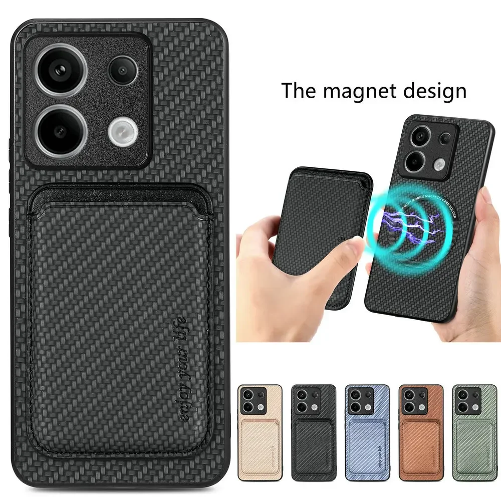 Magnetic 2IN1 Detachable Leather Case for Xiaomi Redmi Note 13 Pro 5G 4G 2024 Card Case Funda Redmi Note 13 Pro Plus Back Cover