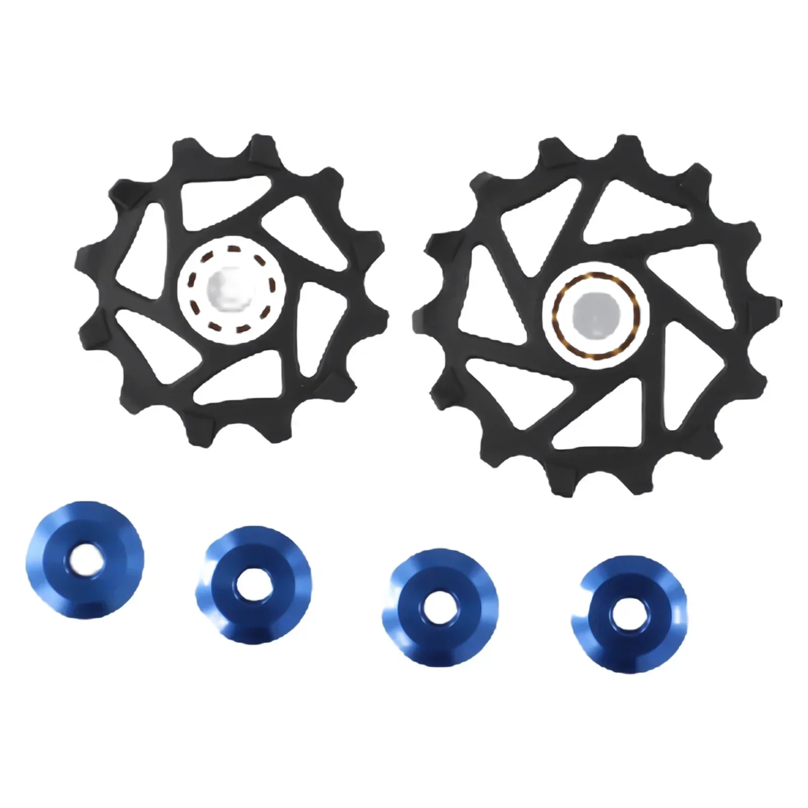 2pcs 12T+14T Ceramic Bearing Rear Derailleur Pulley Jockeywheel For SRAM AXS Rear Derailleur Guide Wheel Resin Accessories