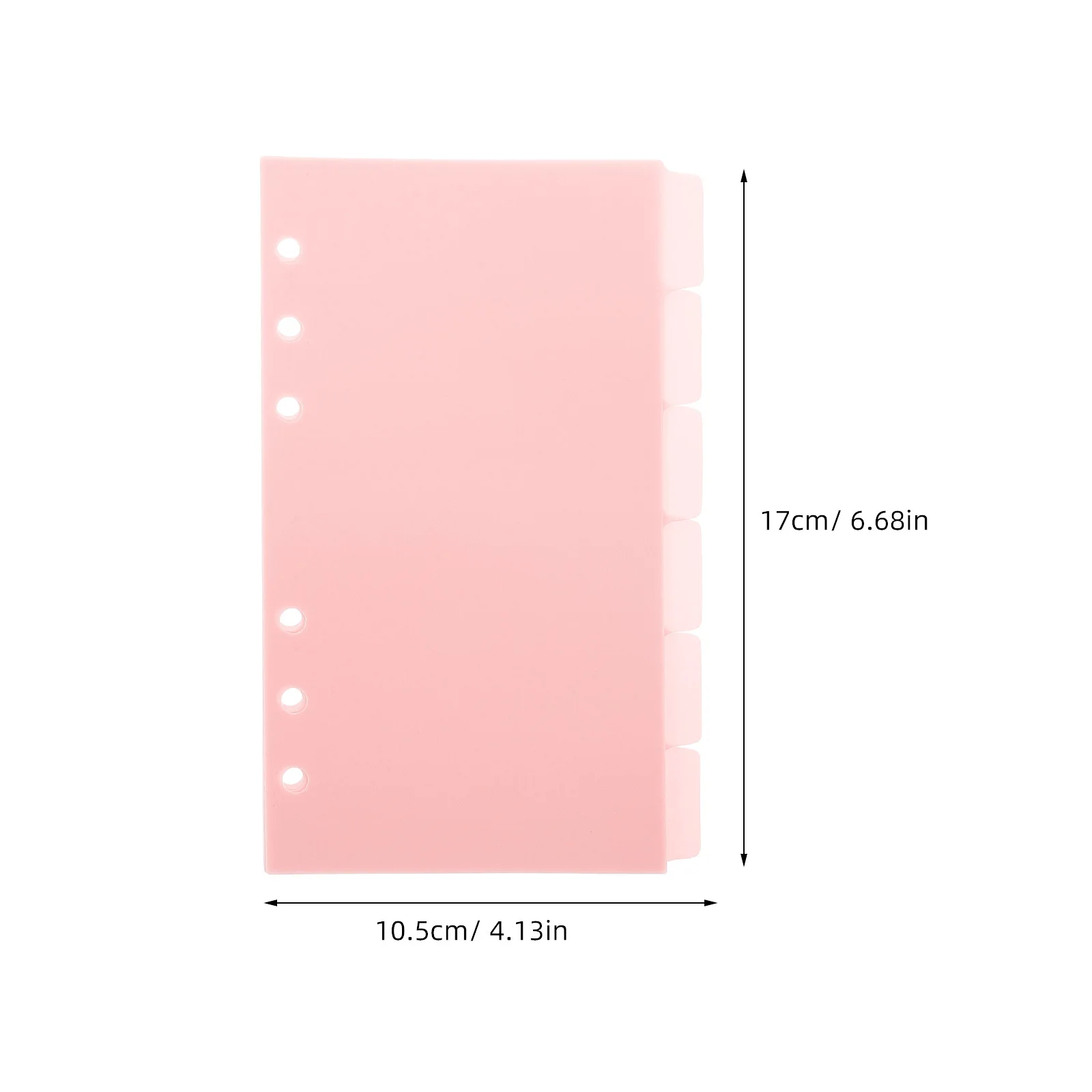 Separadores de carpetas de plástico, divisor de páginas de índice para carpetas de cuaderno, páginas divisorias con pestañas, inserciones estéticas, suministros para Bloc de notas