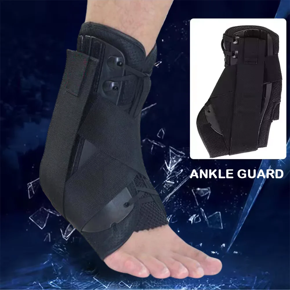 

Ankle Brace Support Adjustable Angle Protector Stabilizer Sports Lace Up Ankle Fixing Straps Sprained Recovery Tendonitis