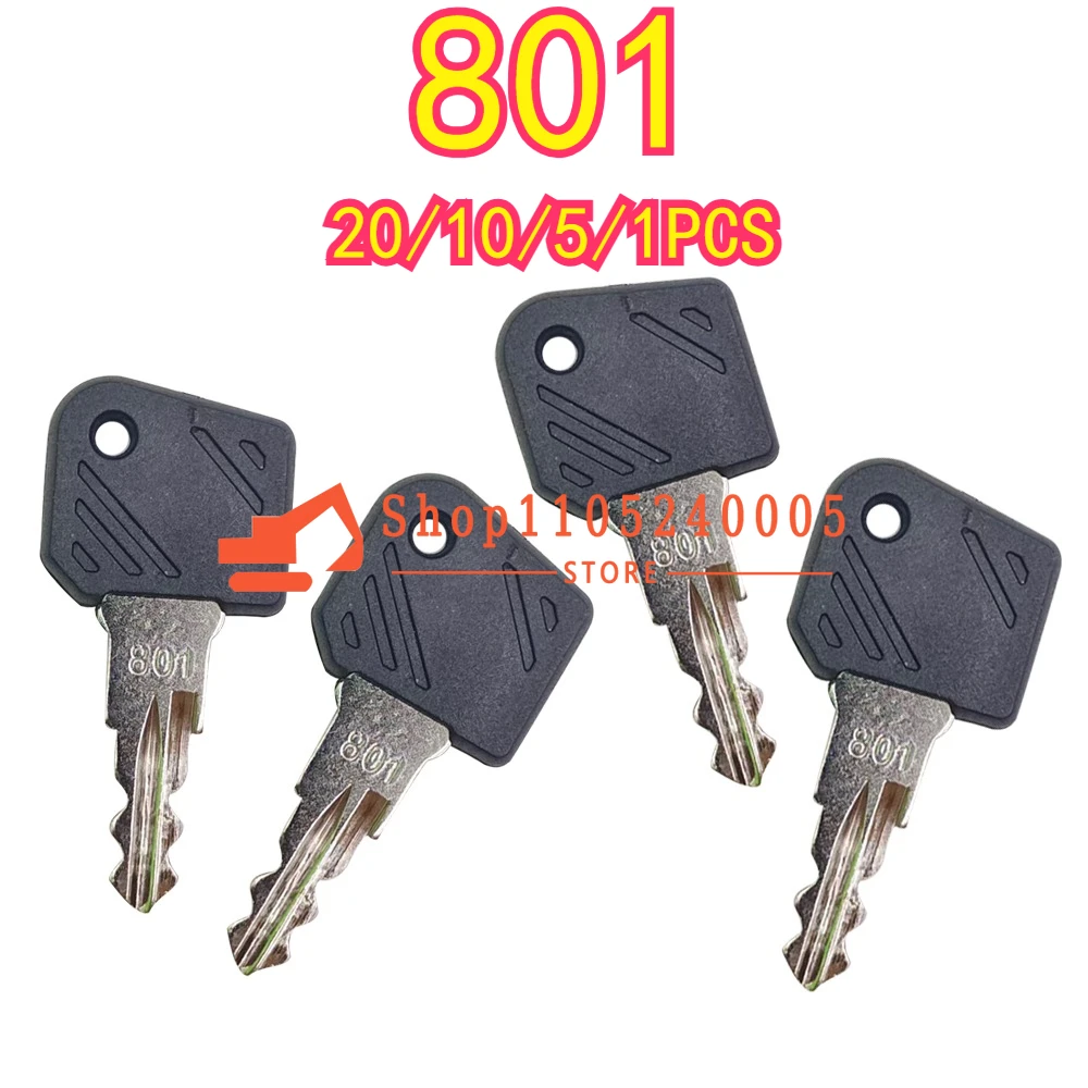 

20/10/5/1 шт. 801 ключи для вилочного погрузчика 0009730419 0009701304 ключ зажигания ключ внутреннего сгорания