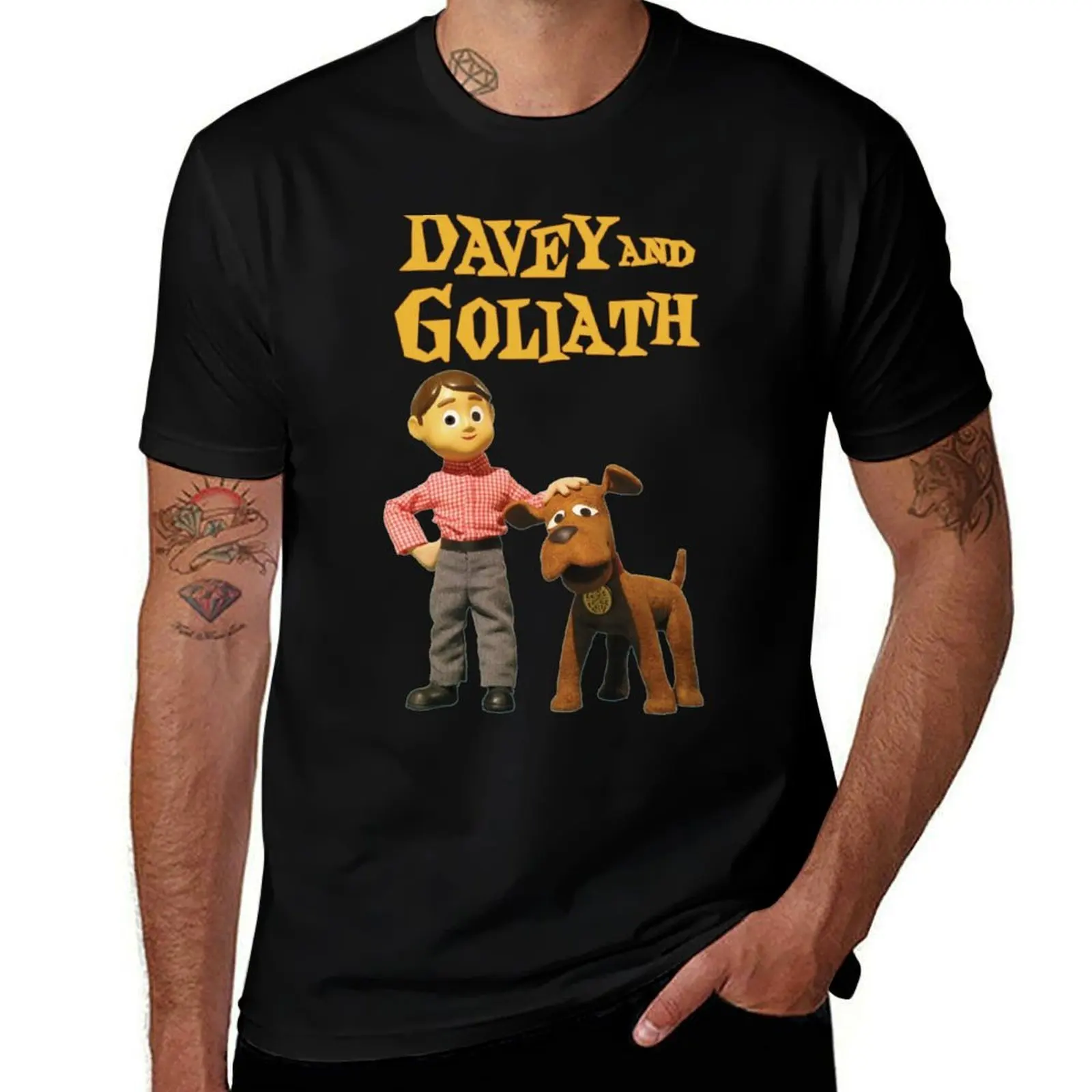 Davey and Goliath T-Shirt All Match Basic Short Sleeve Top
