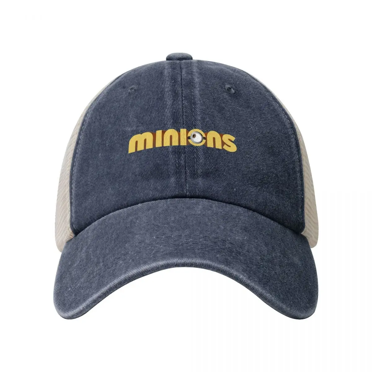 Pure Color Dad Hats Minions+logo Women's Hat Sun Visor Baseball Caps Despicable Me Minions Peaked Cap