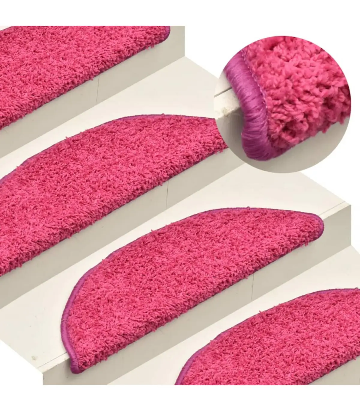 Step mats ladder mats 15 Pcts pink 65x21x4 cm