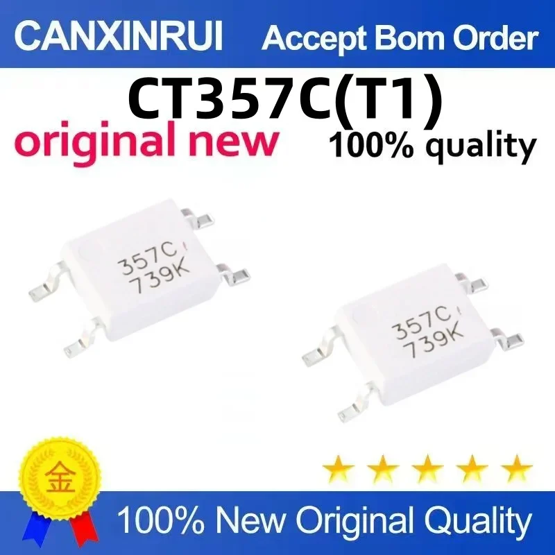 (5-100 pieces) Brand new original CT357C (T1) SOP-4 optocoupler spot chip IC