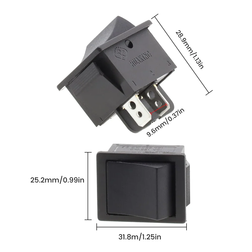 Newest 2022 Brand New Kids Cars Parts Rocker Foot Switch 2-Pin Sockets Accelerator Switch Fits 12V/6V Models Reset Control