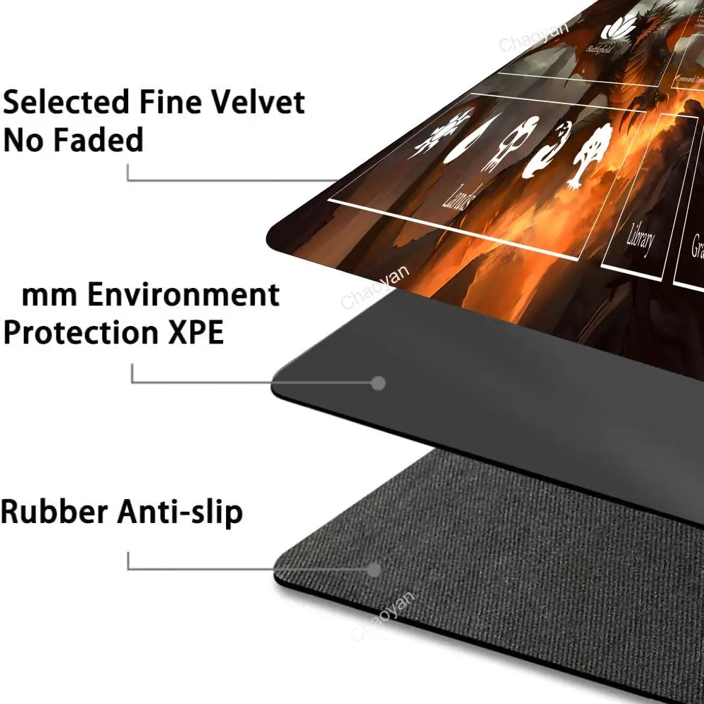 Dragon Anime Mouse Pad Magic playmat mousepad TCG CCG game play mat Duel pads Beginner Card Battles Commander Gaming Deskpad