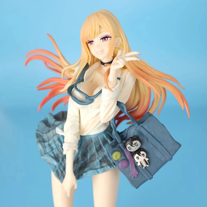 يرتدي الدمى تقع في الحب 27 سنتيمتر كيتاجاوا مارين الشاطئ مجموعة عمل الشكل أنيمي شخصية تحصيل بولي كلوريد الفينيل تمثال لعبة هدية لمحبي #4