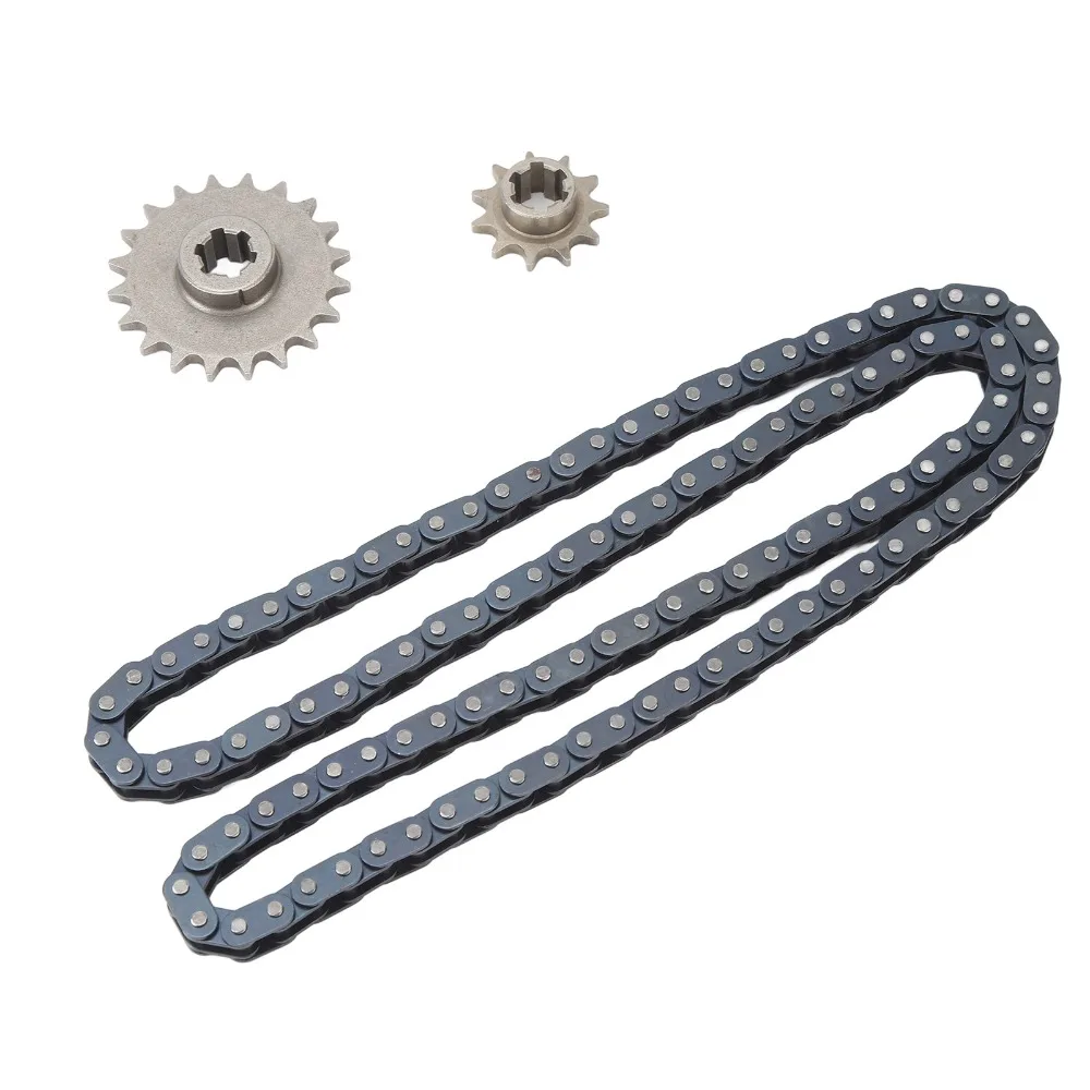 Kit de cadena de transmisión T8F de 116 eslabones con engranajes de 20T 11T, juego de cadena de transmisión de Go Kart de acero, Kit de transmisión de energía resistente