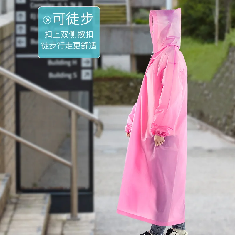 ไม่ทิ้งหนา EVA เสื้อกันฝนยาวไฟฟ้ารถ Raincoat ชายและหญิงเดินป่ากลางแจ้ง Raincoat Poncho