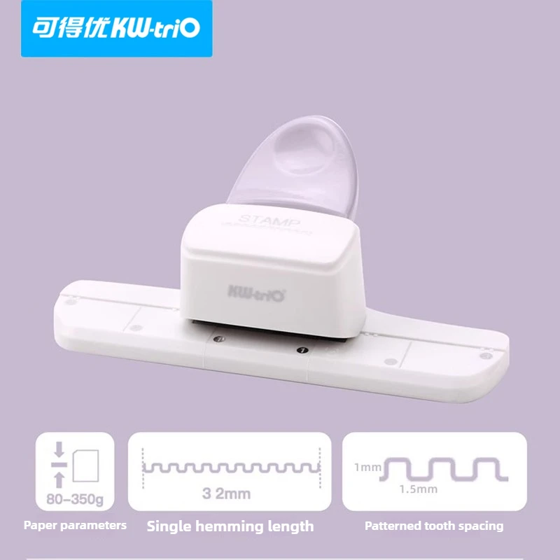 KW-trio Large Punch Cutter DIY Stamp Paper Craft Hand Account Decor for Kids Scrapbooking Handmade Press Flower Tool Stationery