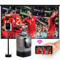 ATB Projector Android 11 4K 1920*1080P TS-1 Dual Wifi 260ANSI  BT5.0 Cinema Outdoor Portable Projetor TS-1