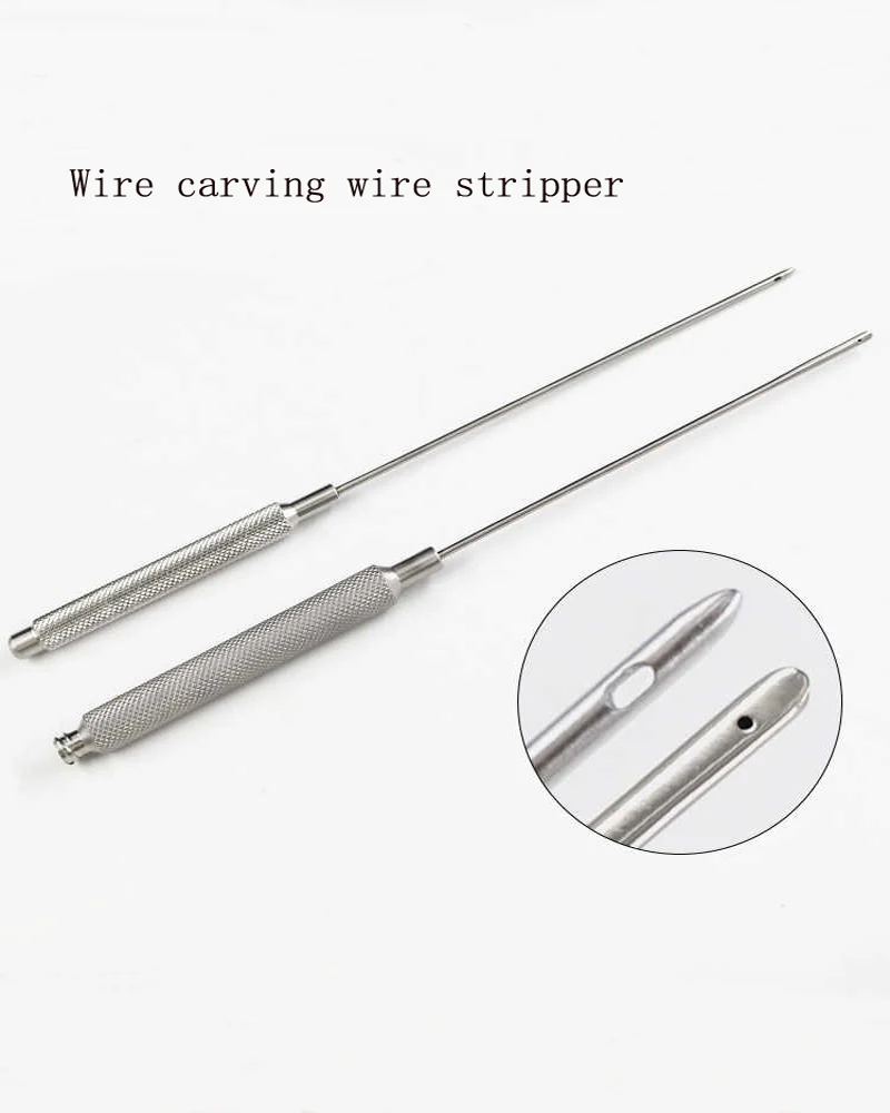 

Wire cutter Stripper Facial beauty and plastic blunt threading needle with hole lift lift puncture guide needle