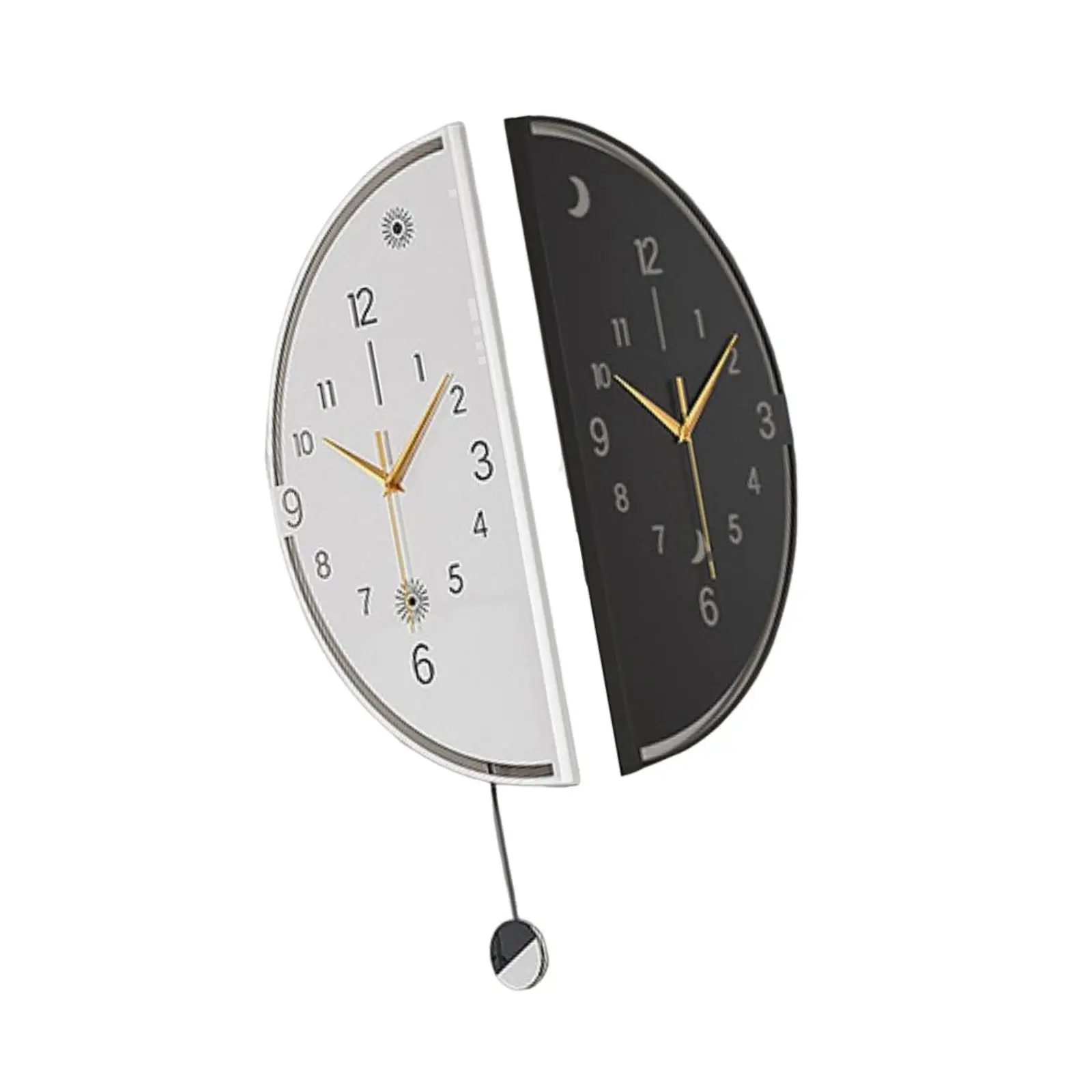 Double Sided Corner Wall Clock Wall Ornament Unique Simple Creative Decorative