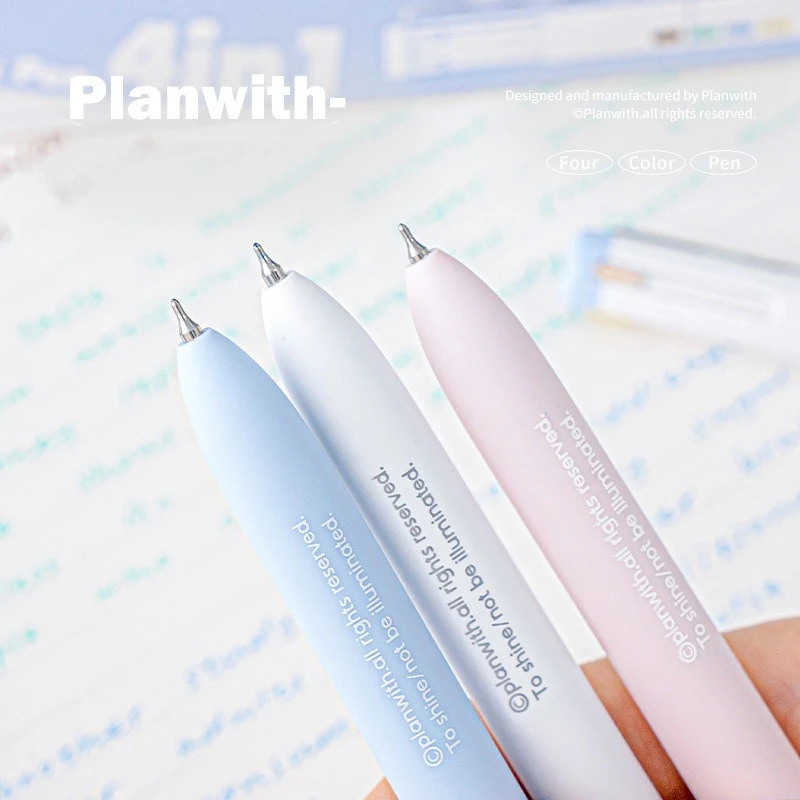 قلم 4 في 1 متعدد الألوان بدون حبر جل هيغليغتر قلم حبر جاف INS البساطة نمط الجمالية القرطاسية القلم لمكتب المدرسة #3