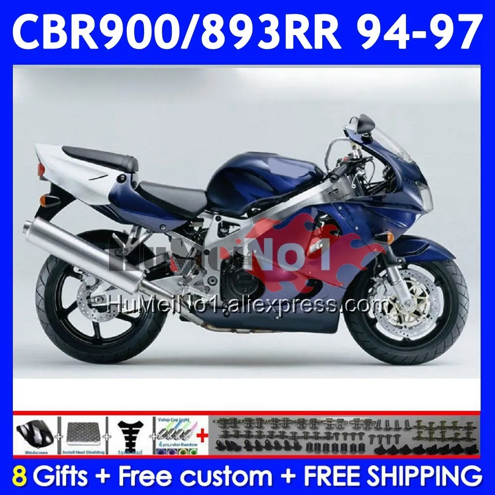 Body For HONDA CBR 893RR CBR 893 Glossy blue CBR900 CBR893 RR 55No.47 CBR900RR CBR893RR 94 95 96 97 1994 1995 1996 1997 Fairing