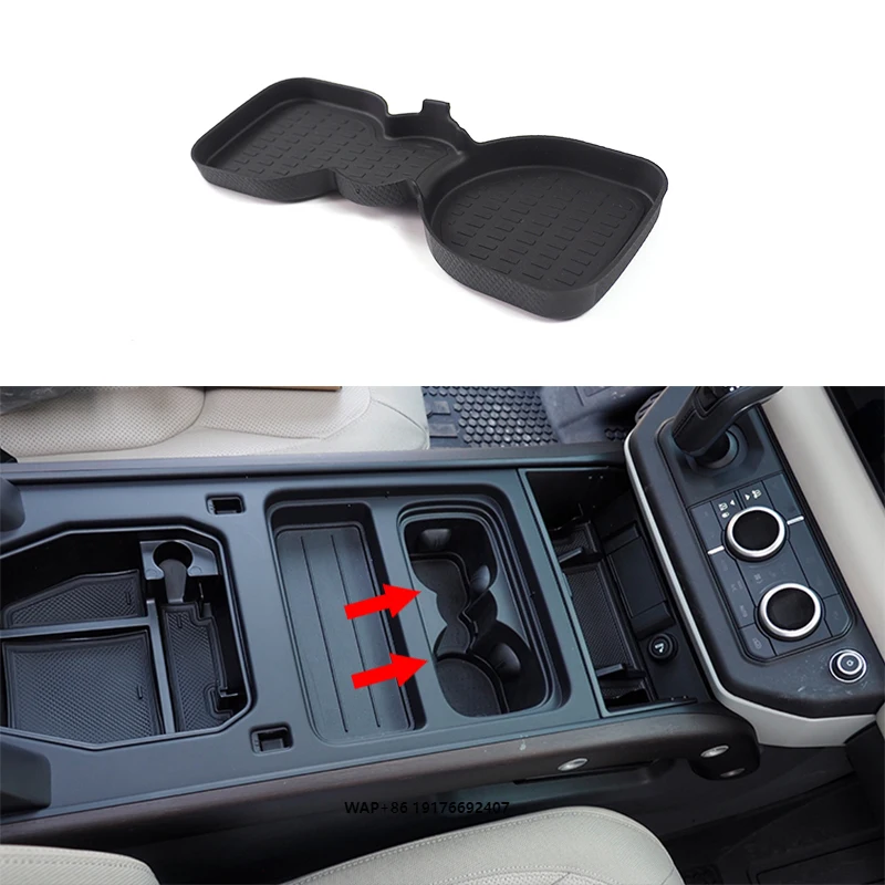 

Car Interior Accessories High Quality Central Control TPE Cup Mat for 2020-2022 forLand Rover Defender Parts